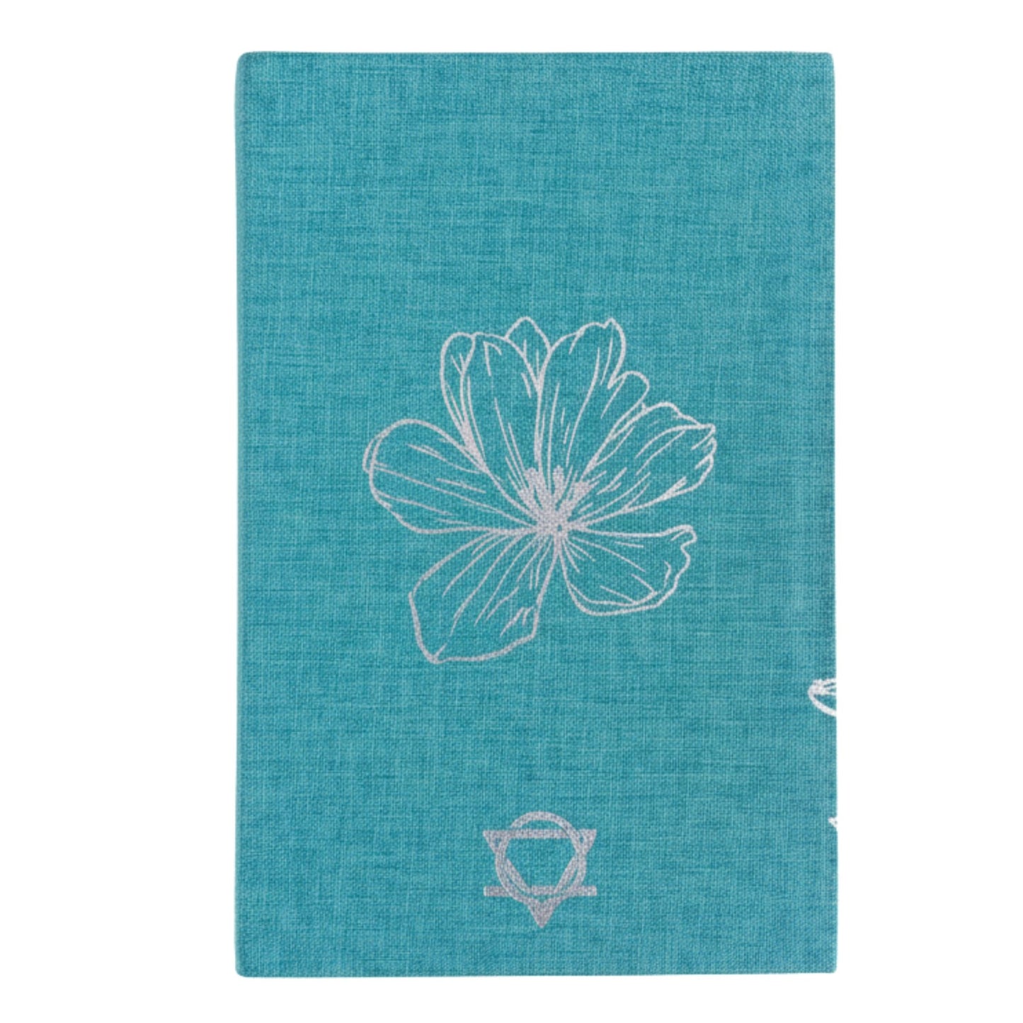 Diario de Gratitud Azul con borde plateado - 120 páginas - Estoy agradecido por