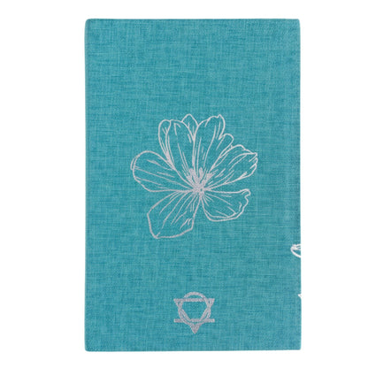 Diario de Gratitud Azul con borde plateado - 120 páginas - Estoy agradecido por