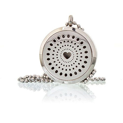 30mm Aromatherapy Diffuser Necklace - Diamond Heart