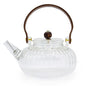 Glass Teapot with Infuser - Clear Ribbed Pearl - 850ml