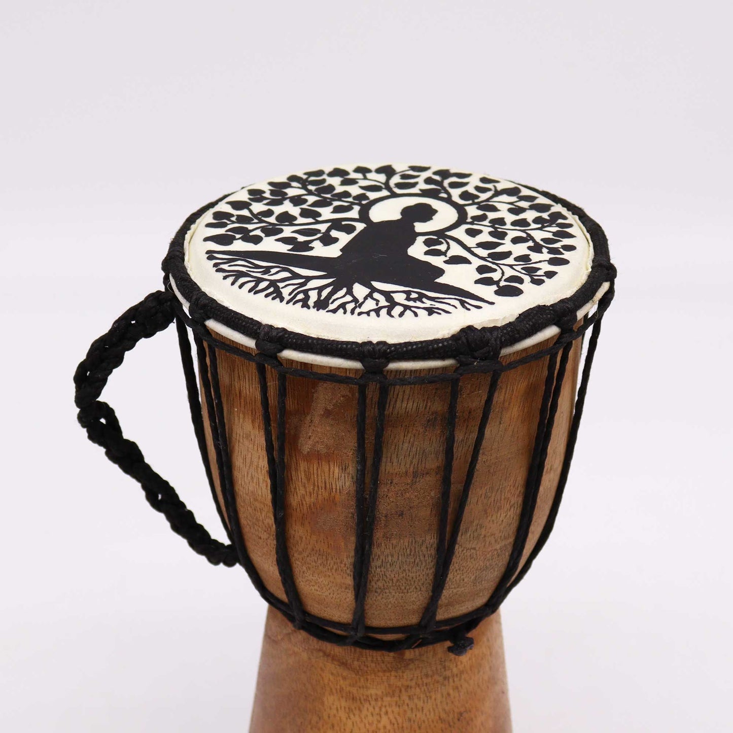 Handmade Djembe Drum with Wide Top - 25cm
