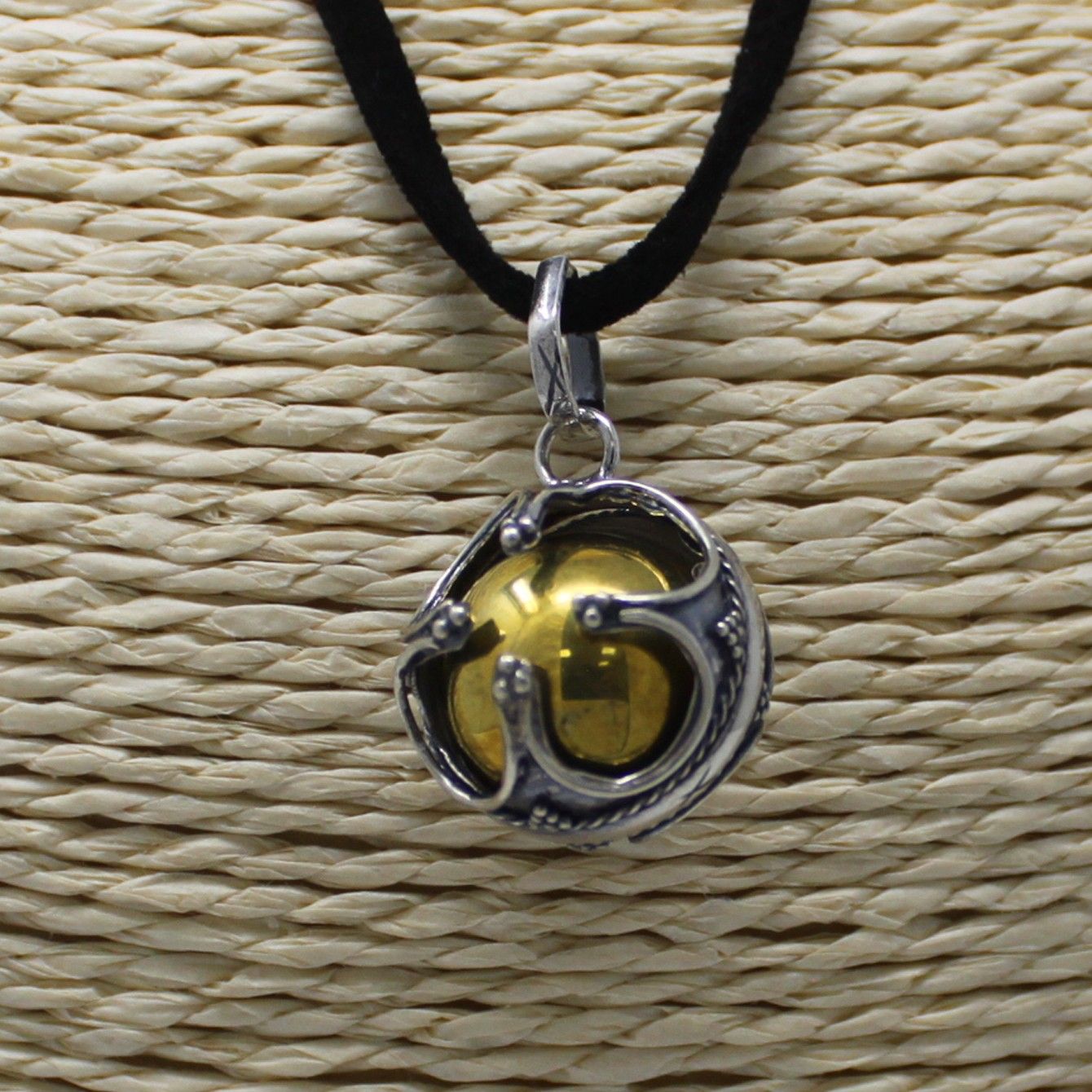 Ange cloche argenté - Prospérité - 16 mm