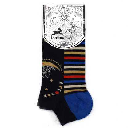 Hop Hare Bamboo Crew Socks S/M (36-40) - Moon Phases