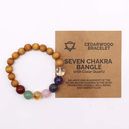 Cedar Bracelet - 7 chakras