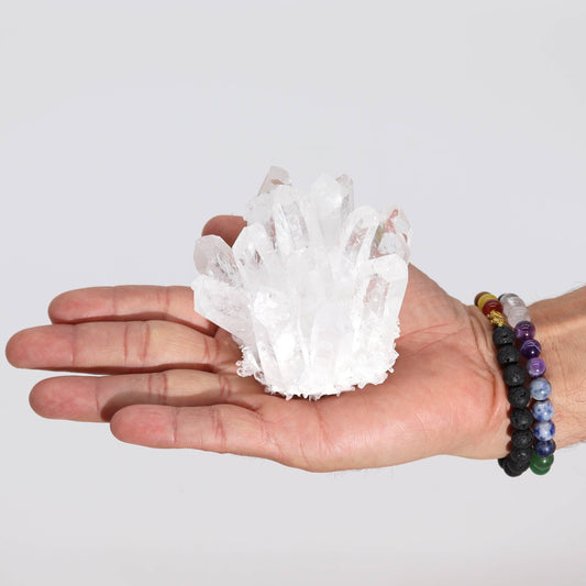 Natural Quartz Handcrafted Cluster - Clear Quartz (approx 250-300gm 8cm)