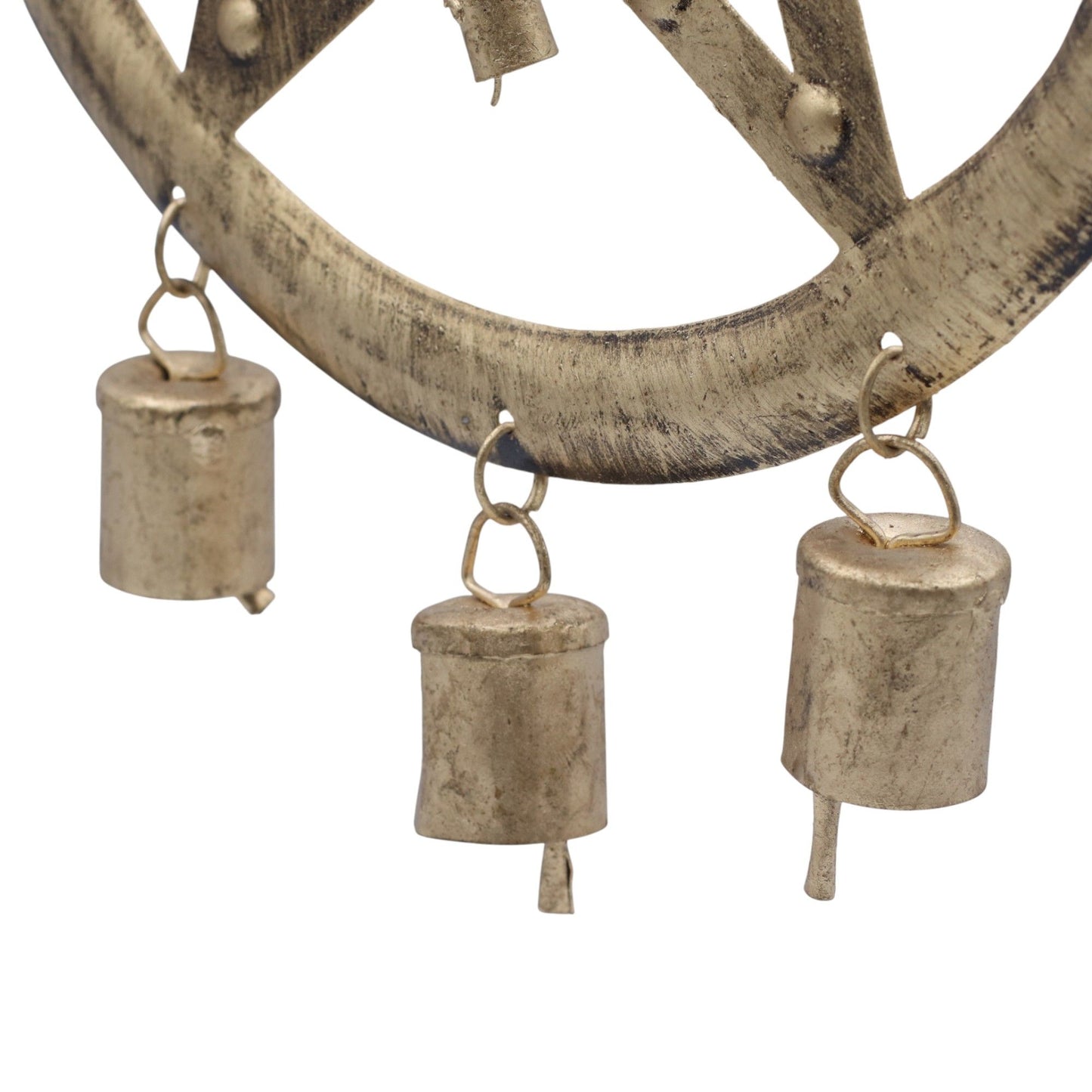 Indian rattles - pentagon with bells 25x49 cm