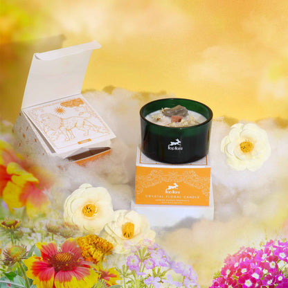 Hop Hare Magical Crystal Flower Candle - Leon