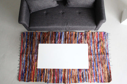 Alfombra grande de trapo - 105x185cm