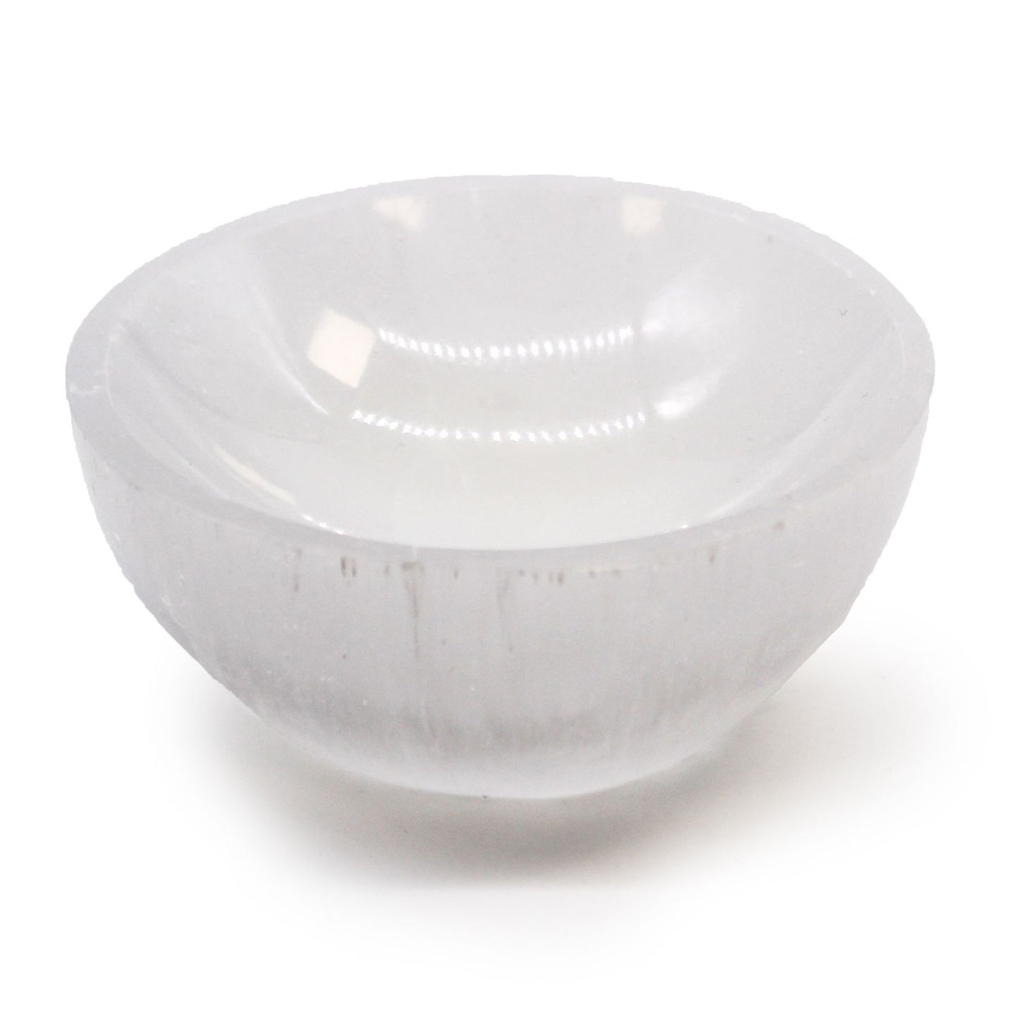 Round selenite bowl - 8cm