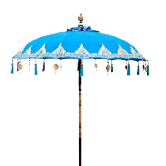 Bali Umbrella Home Decor - Cotton - Turquoise Decor - 2m
