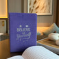 Lavender Velvet Notebook - 80 pages - Believe in yourself