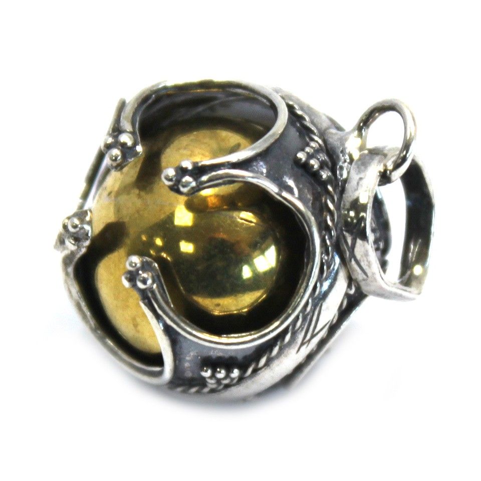 Ange cloche argenté - Prospérité - 16 mm