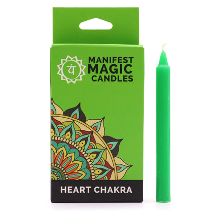 Manifest Magic Candles (12-pack) - Green - Heart Chakra