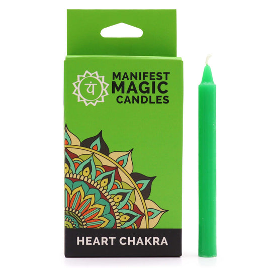 Manifest Magic Candles (12-pack) - Green - Heart Chakra