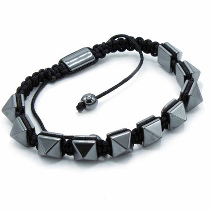 Hematite Shamballa Magnetic Bracelet - Studs