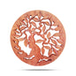 Round Wooden Decorative Panel with Tree of Life 40cm