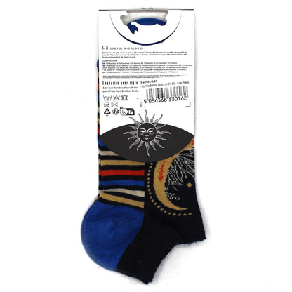 Hop Hare Bamboo Crew Socks S/M (36-40) - Moon Phases