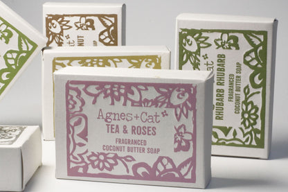 Jabón Artesanal de 140g - Té y Rosas