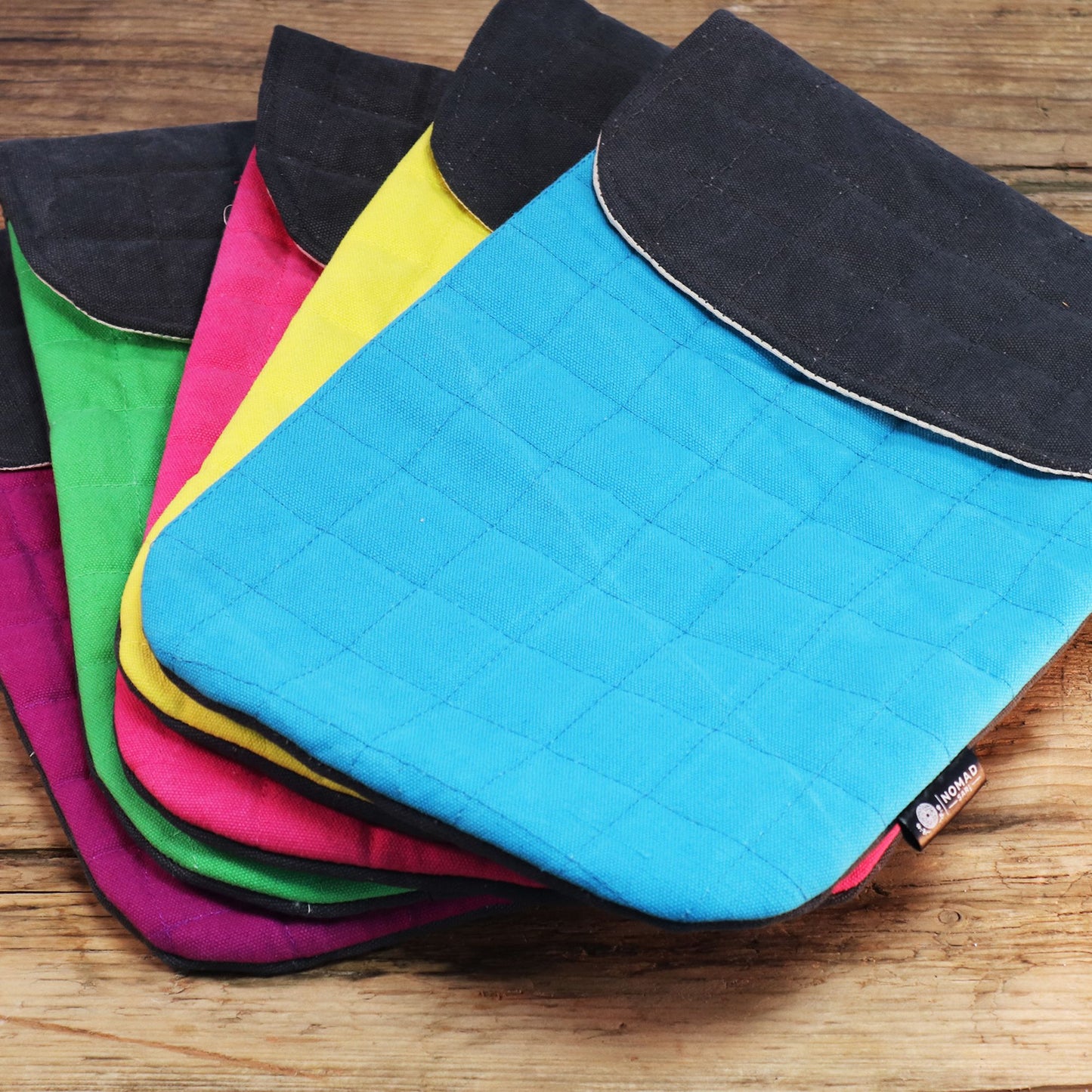 Padded 13-inch Laptop Sleeve - Crazy Yellow - 14 oz Stonewash