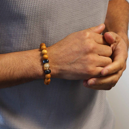 Cedar Bracelet - Solar Chakra - Citrine