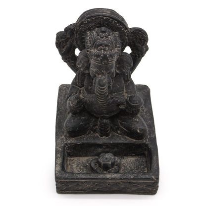 Ganesh Fengshui Incense Burner (Antique Black)