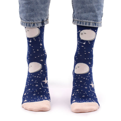 Hop Hare Bamboo Socks (S/M) - Moonwalk