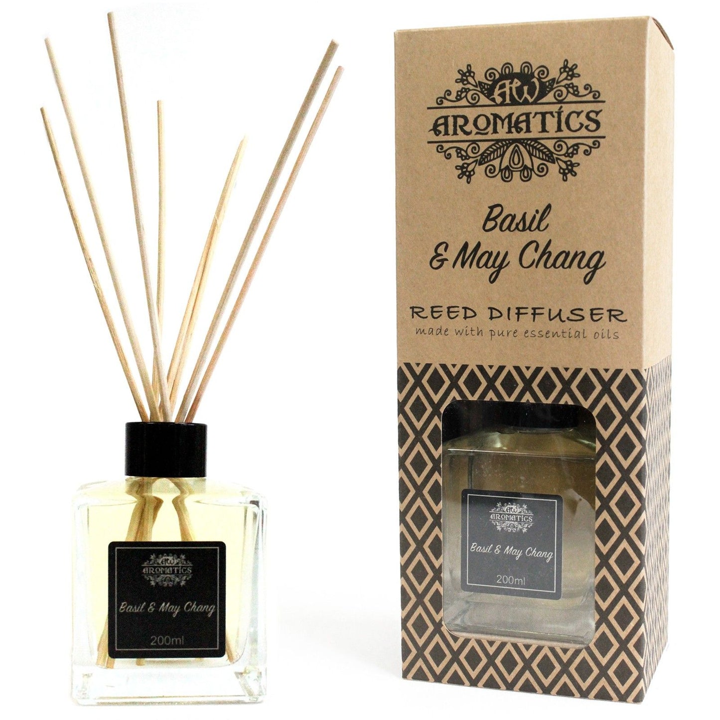 Reed Diffuser with Essential Oils - Basil and Maychang