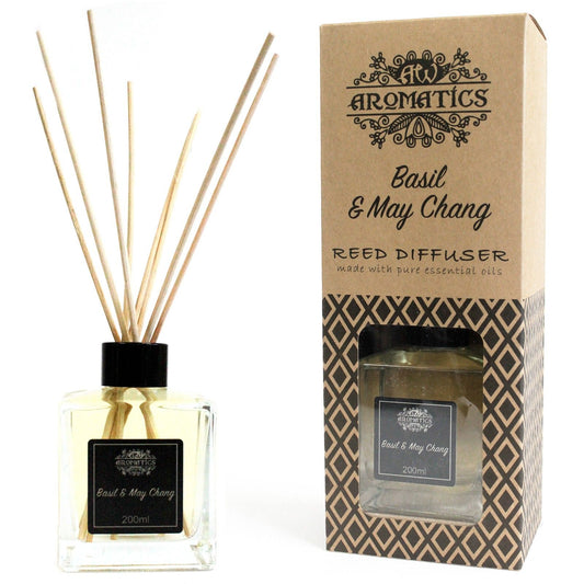 Reed Diffuser with Essential Oils - Basil and Maychang