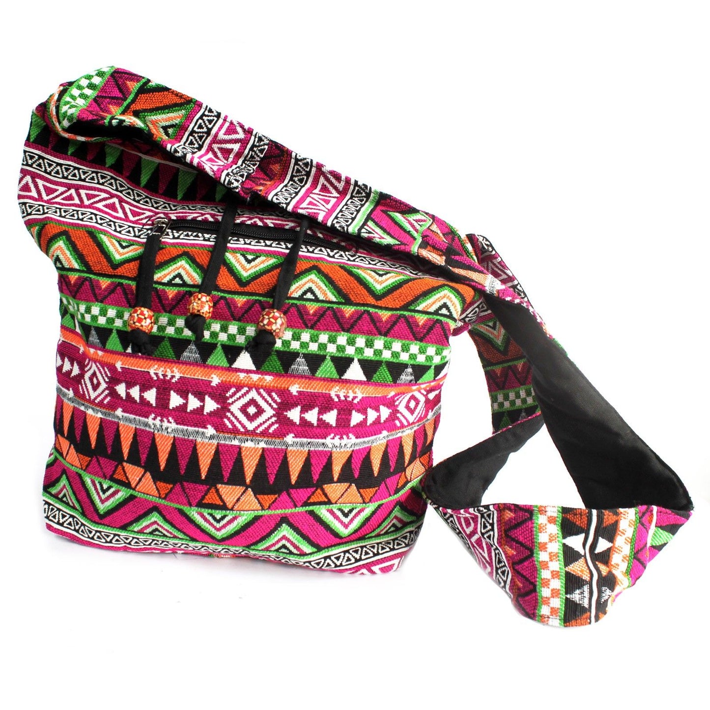 Tissu Jacquard - Petit sac à dos rose