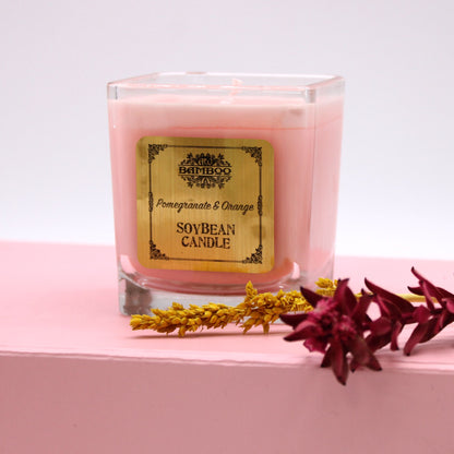 Soy Wax Candle - Pomegranate and Orange