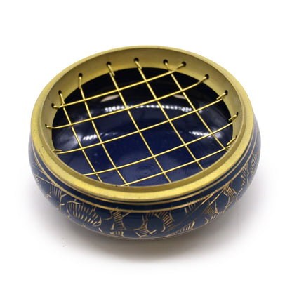 Chakra Charcoal Incense Bowl - Throat