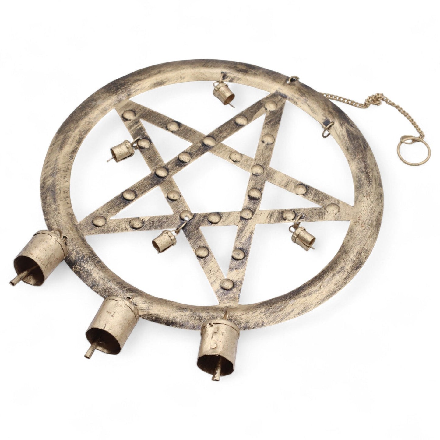 Indian rattles - pentagon with bells 25x49 cm