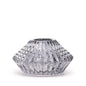 Reversible Flower Design Dinner/Tea Light Candle Holder - Midnight Grey