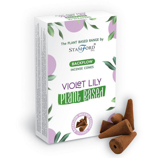 Herbal Backflow Incense Cones - Violet Lily