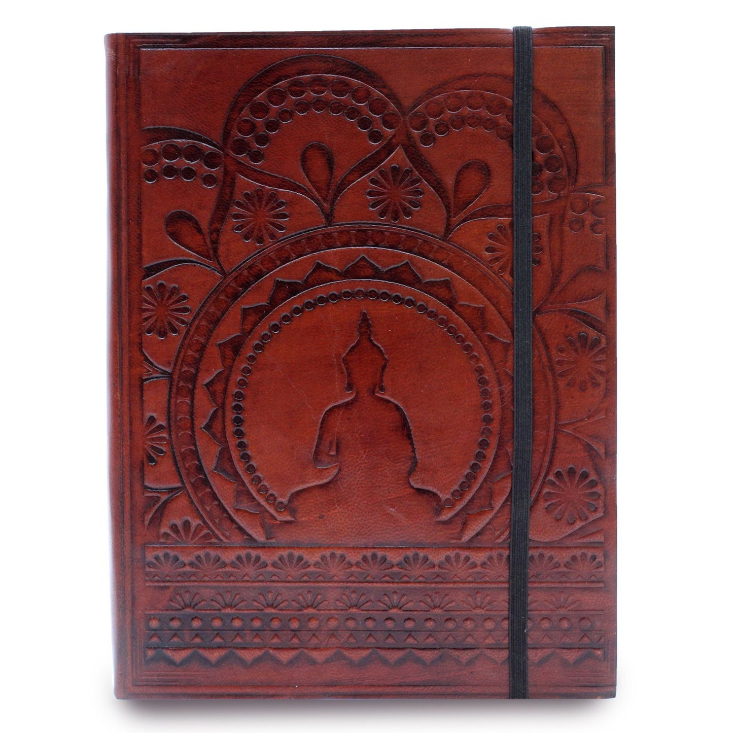 Medium notebook with elastic closure - Tibetan Mandala