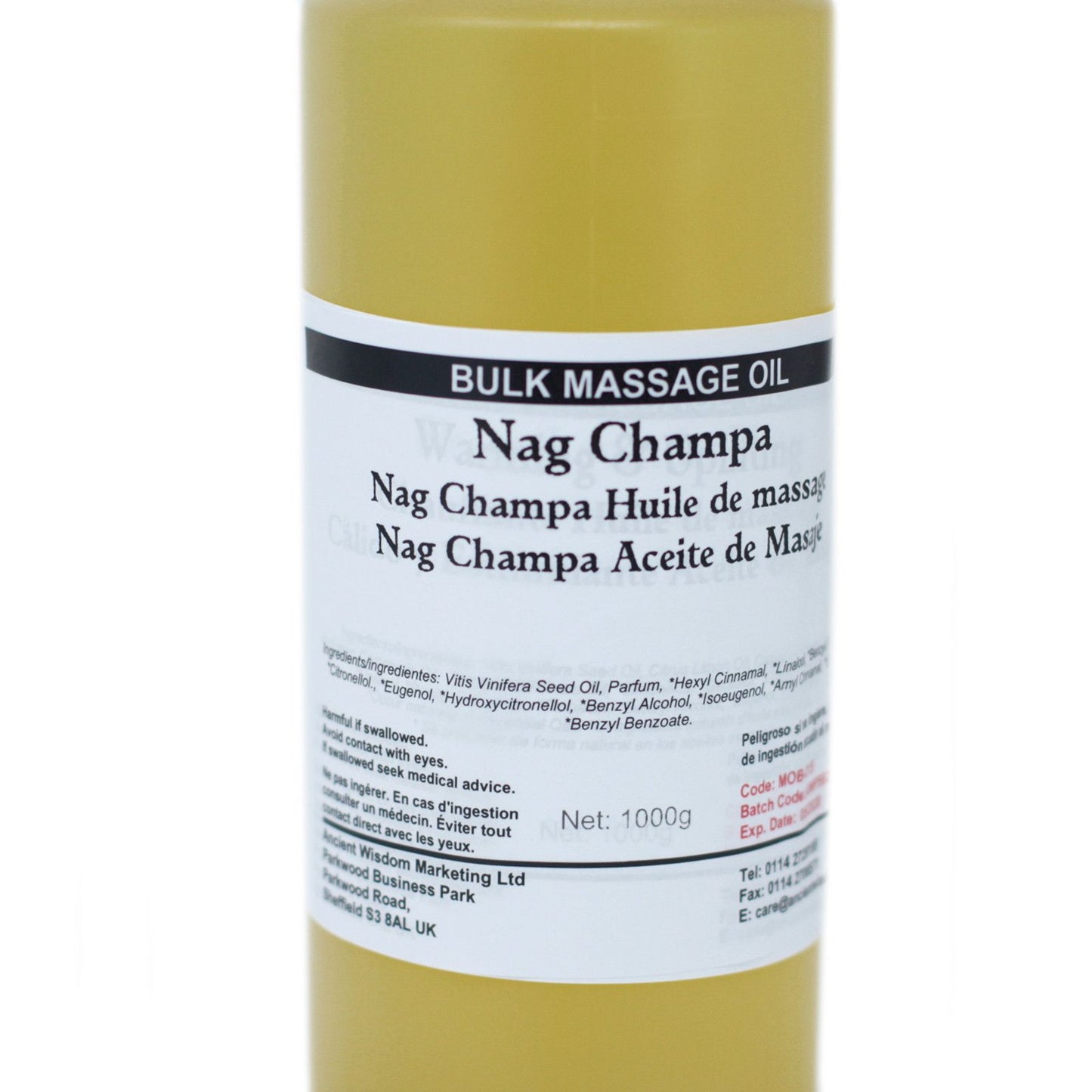 Aceite de Masaje 1kg - Nag Champa