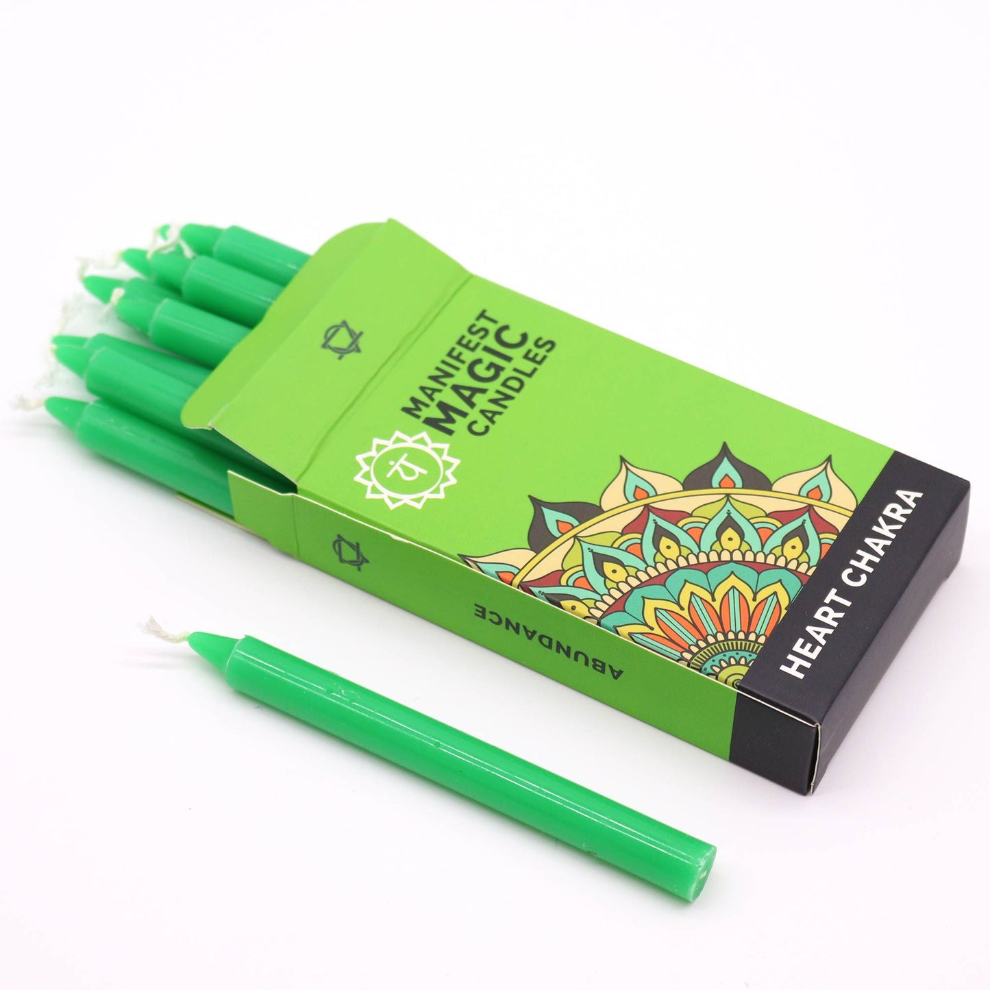 Manifest Magic Candles (12-pack) - Green - Heart Chakra