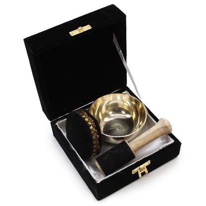 Brass Bowl Gift Set - 9cm