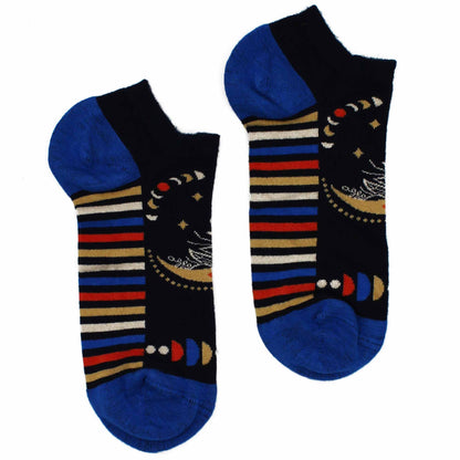 Hop Hare Bamboo Crew Socks S/M (36-40) - Moon Phases