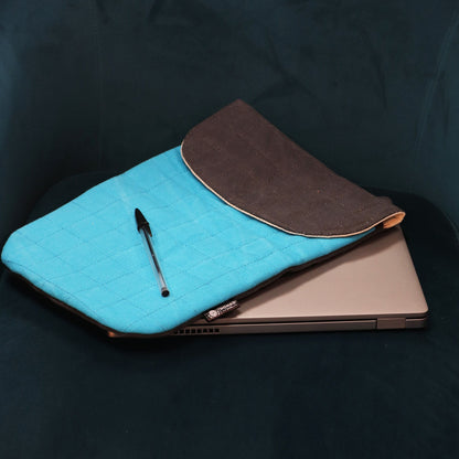 Padded 13-inch Laptop Sleeve - Crazy Yellow - 14 oz Stonewash