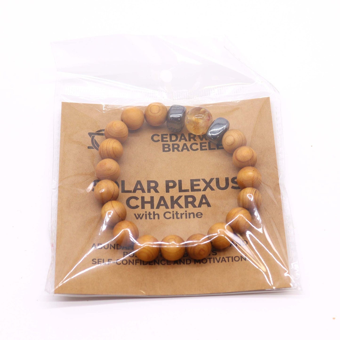 Cedar Bracelet - Solar Chakra - Citrine