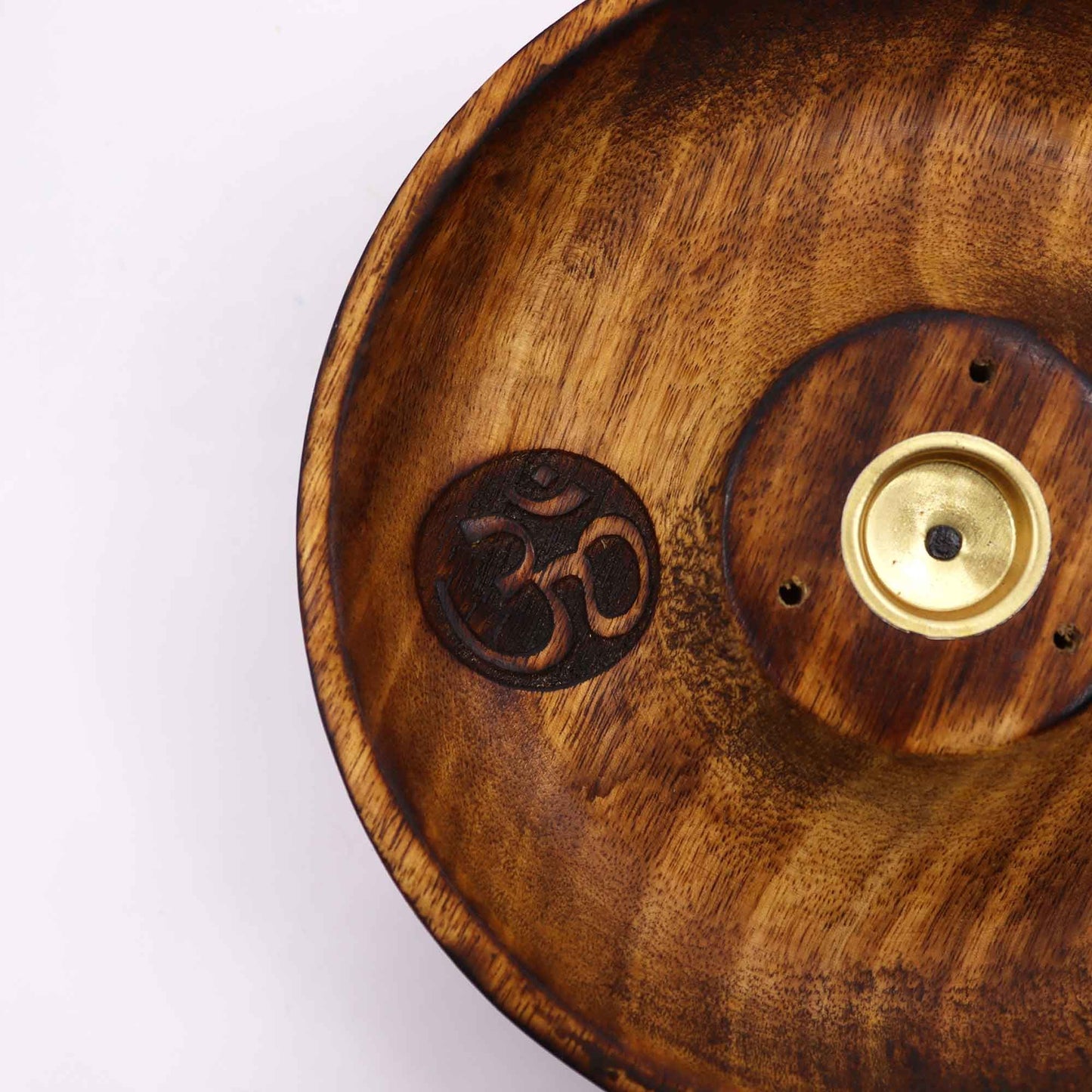 Disco porta incienso para conos y varillas - Om