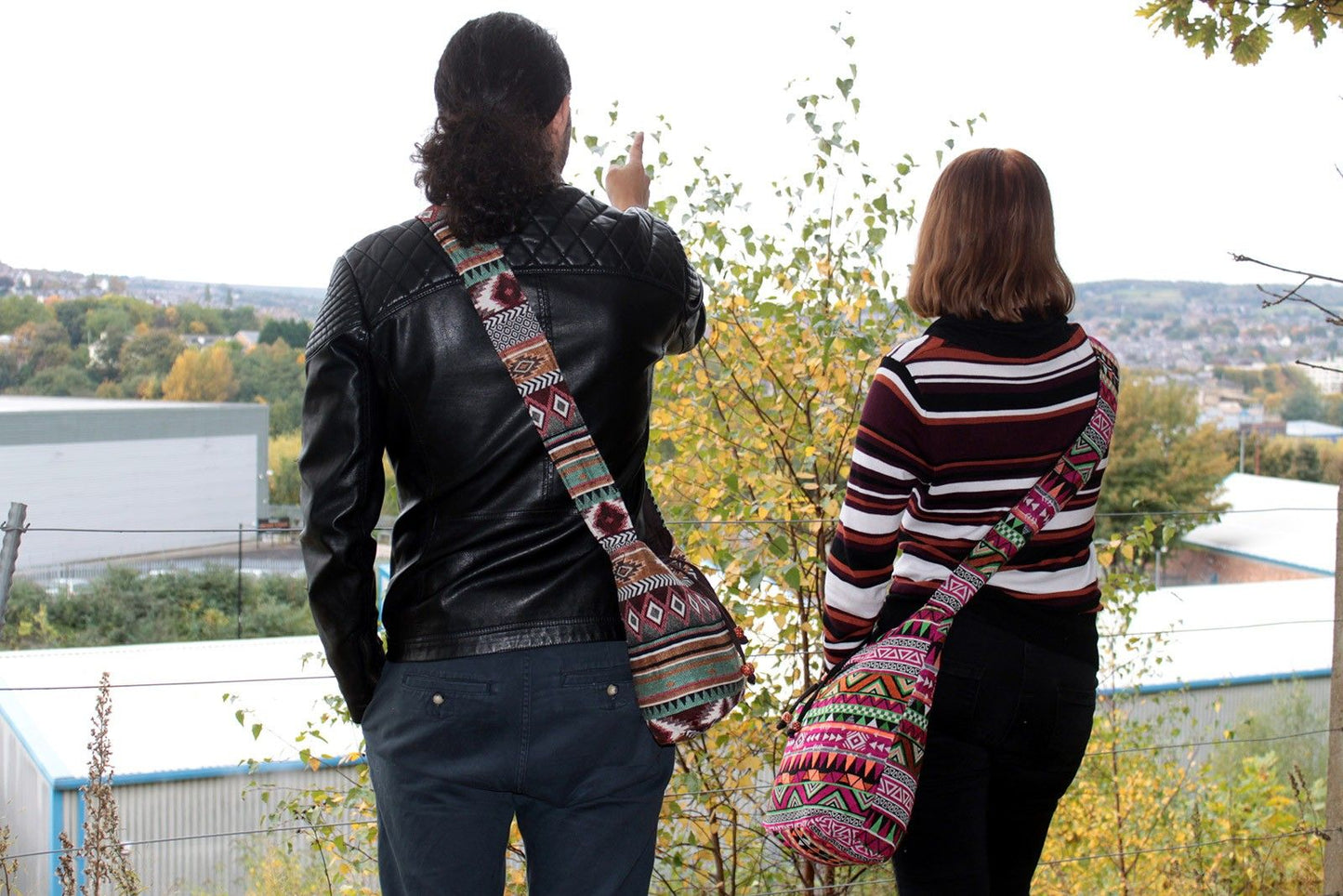 Tissu Jacquard - Petit sac à dos rose