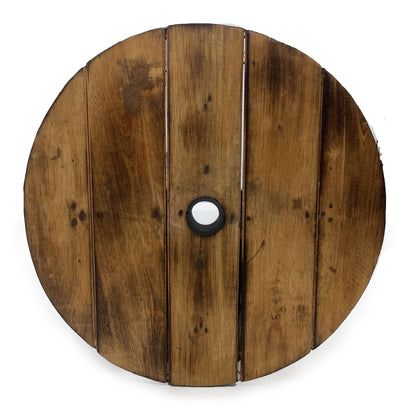 Table et porte-parapluie en forme de tonneau de bière - Naturel