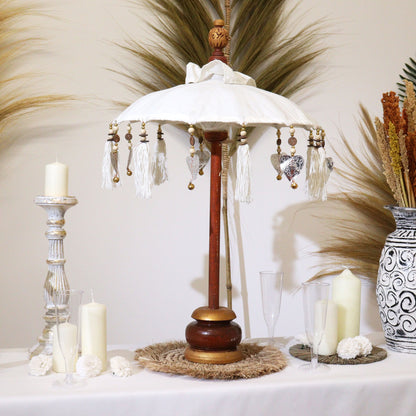 Bali Home Decor Umbrella - Canvas - Natural - 40cm