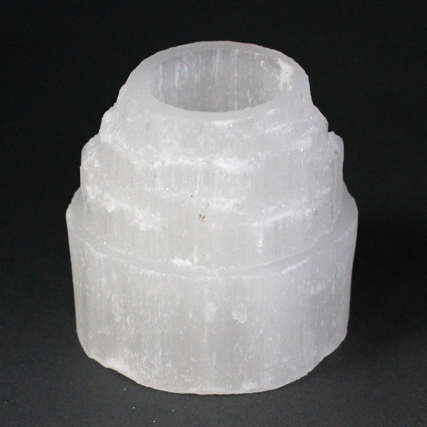 High Mountain Selenite Candlestick - 8 cm