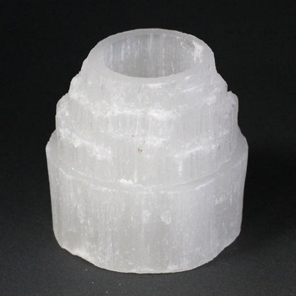 High Mountain Selenite Candlestick - 8 cm