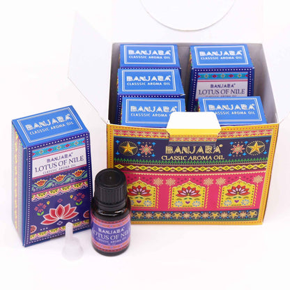 Huile parfumée indienne Banjara 10 ml - Lotus du Nil