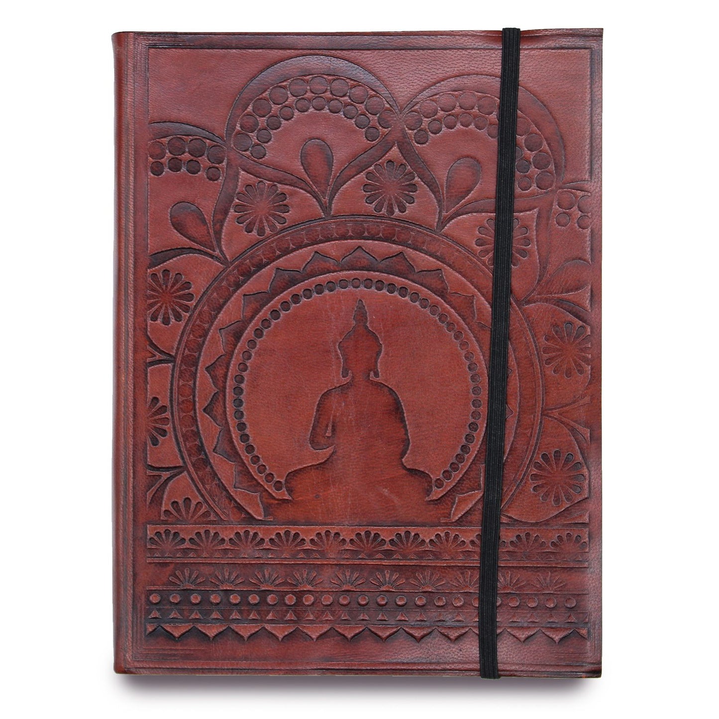 Medium notebook with elastic closure - Tibetan Mandala