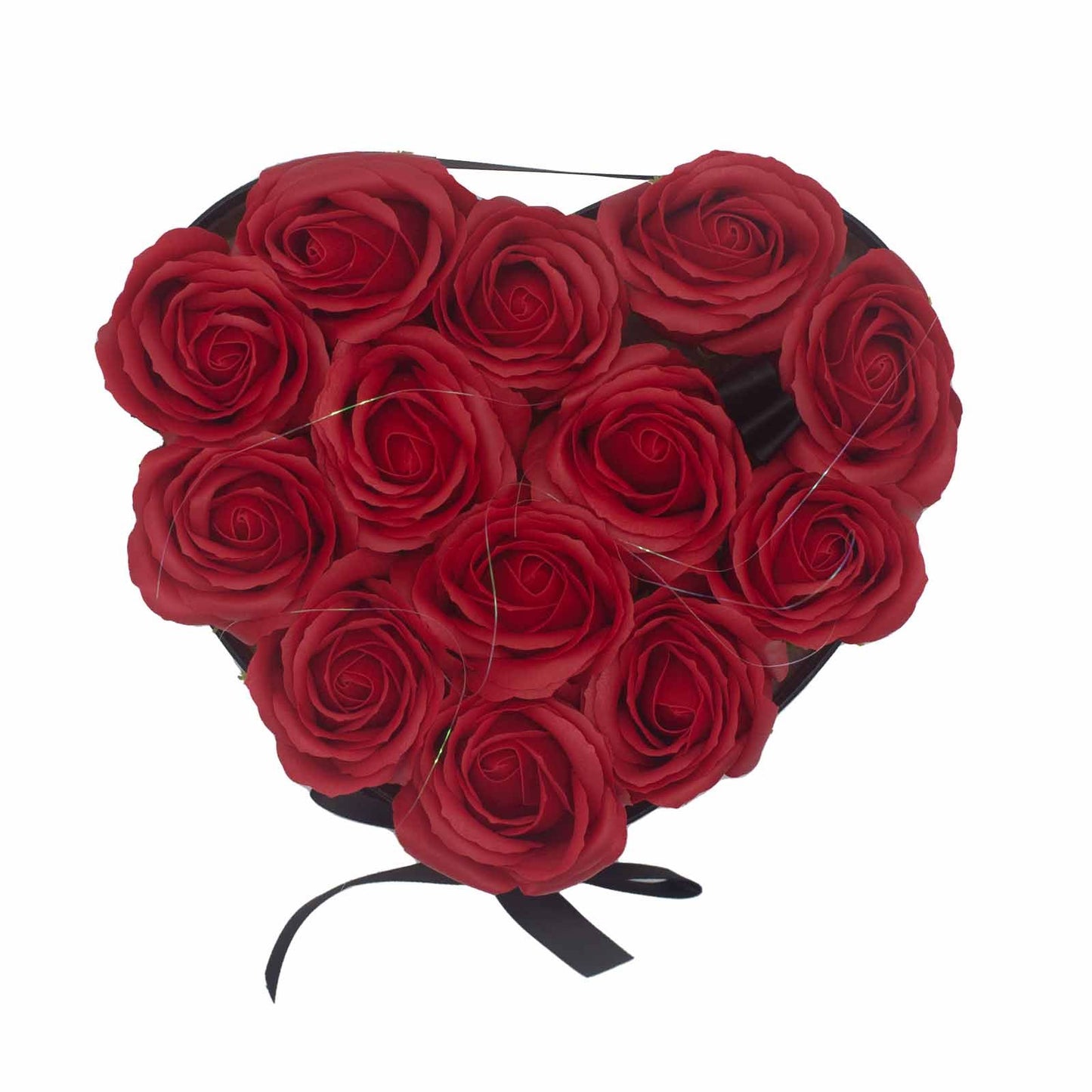 Gift Box - Soap Flower 13 Red Roses - Heart